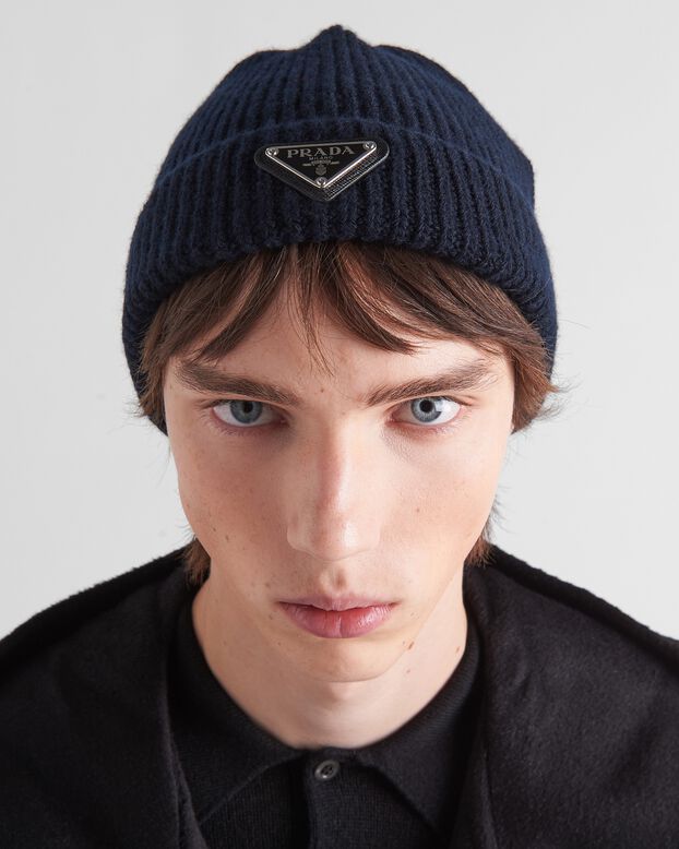 Wool and cashmere beanie, , hi-res