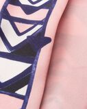 Printed twill skinny scarf, , hi-res