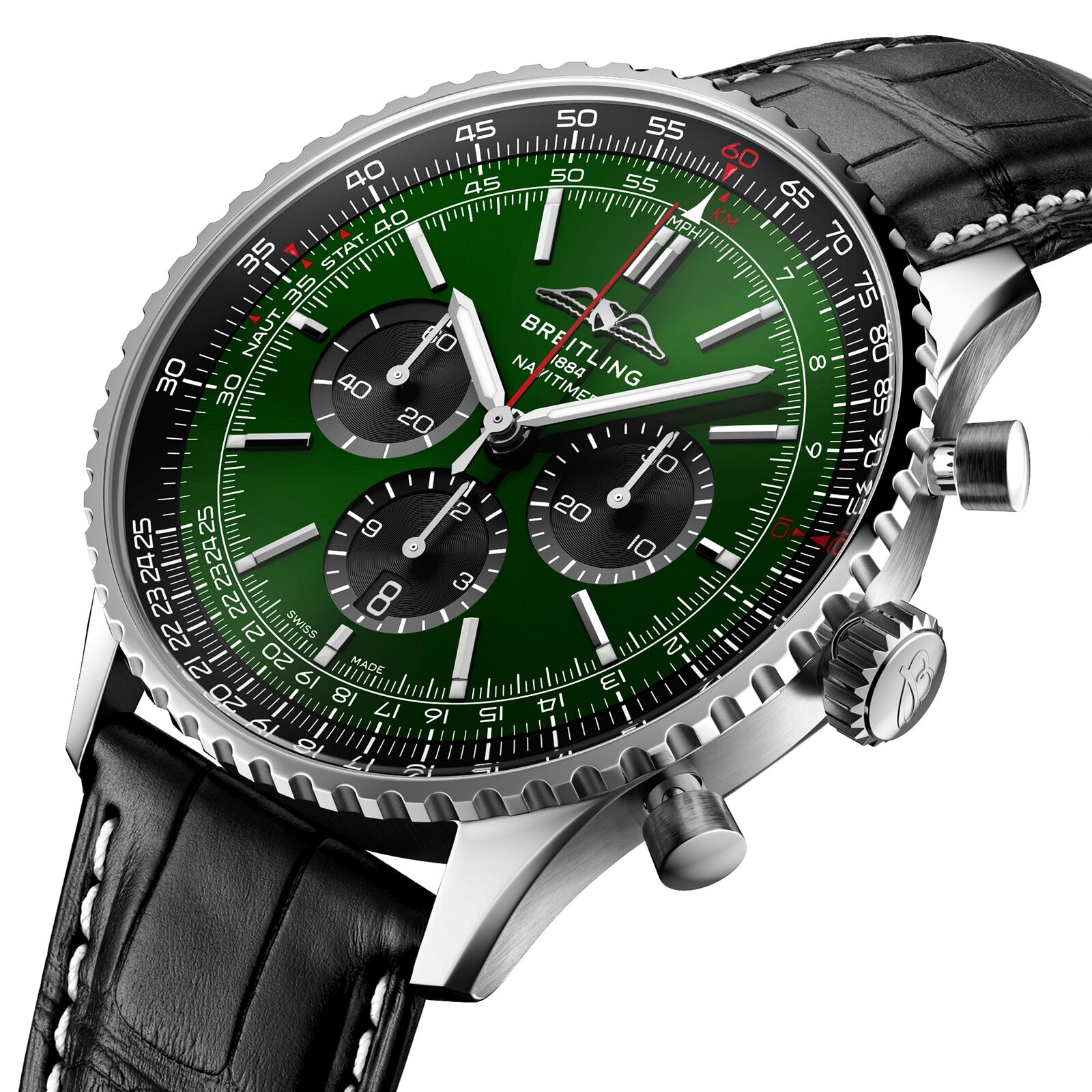 Breitling navitimer on sale leather strap