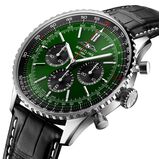 Navitimer B01 Chronograph 46 Stainless Steel Leather Strap Watch, , hi-res