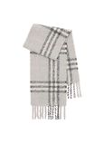 Check Alpaca Wool Blend Boucl&eacute; Scarf, , hi-res