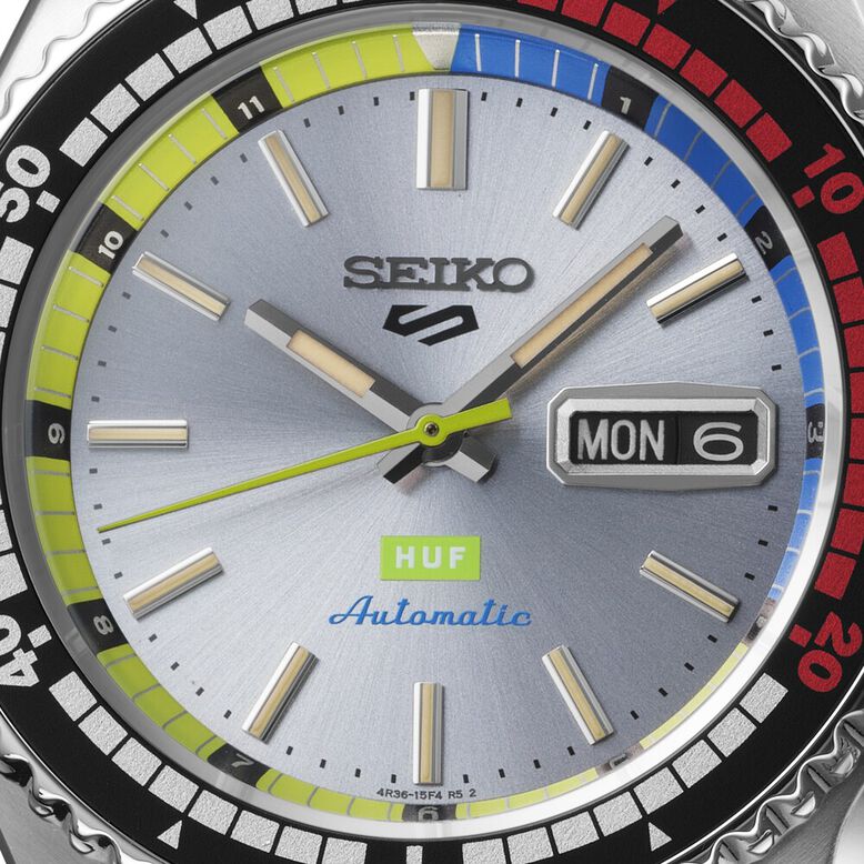 5 Sports X HUF Limited Edition Collaboration II 42.5mm Bracelet Strap Mens Watch Silver, , hi-res
