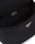 Re-Nylon and Saffiano leather belt bag, , hi-res