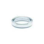 Tiffany Forever Wedding Band Ring in Platinum, 4.5 mm Wide - Size 11
