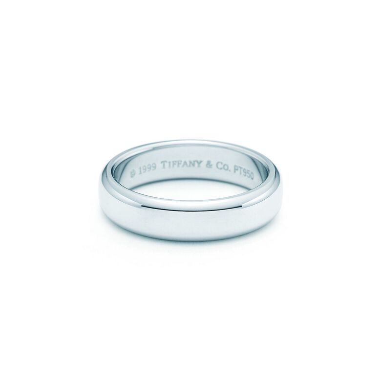 Tiffany Forever Wedding Band Ring in Platinum, 4.5 mm Wide - Size 11, , hi-res