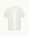Maitan Tonal Chenille Stripe White