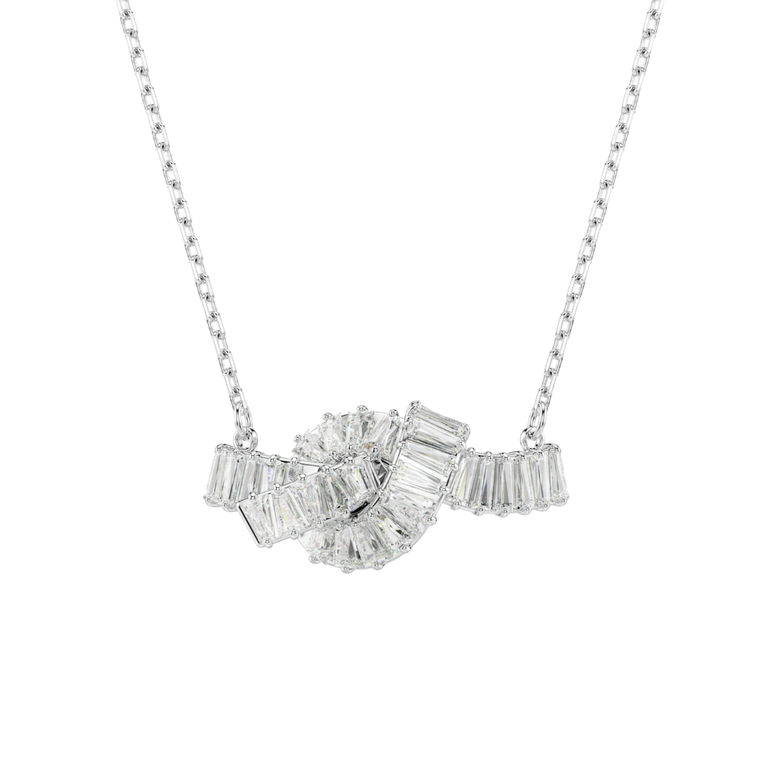 Matrix Pendant Knot White Rhodium, , hi-res