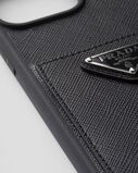 Saffiano leather cover for iPhone 15 Pro Max, , hi-res