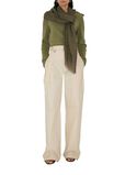 Wide Check Wool Silk Scarf, , hi-res