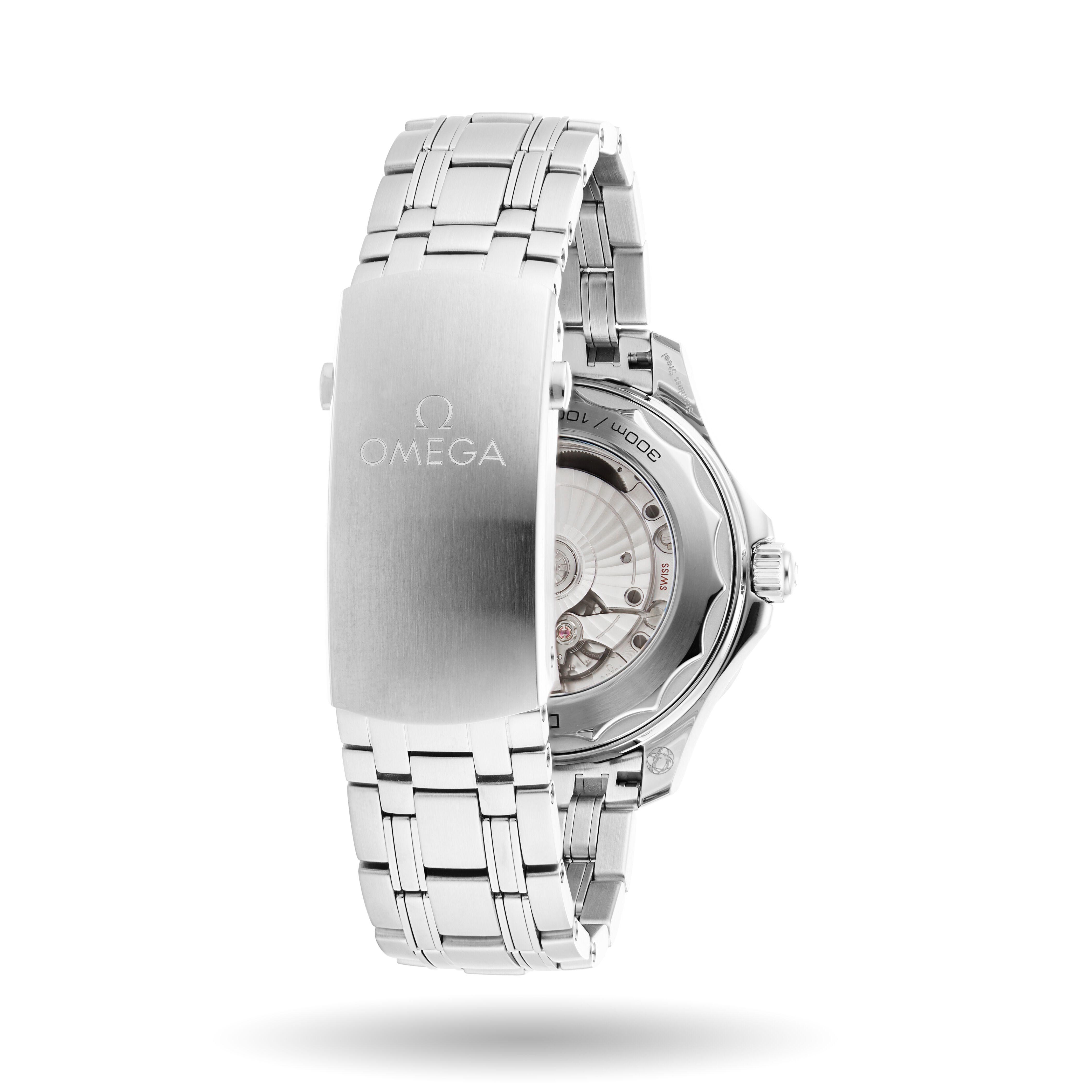 Omega seamaster diver men's stainless steel bracelet clearance watch