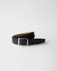 Saffiano Leather Reversible Belt