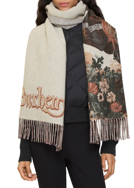 Stallion Portrait​ Cashmere Scarf, , hi-res