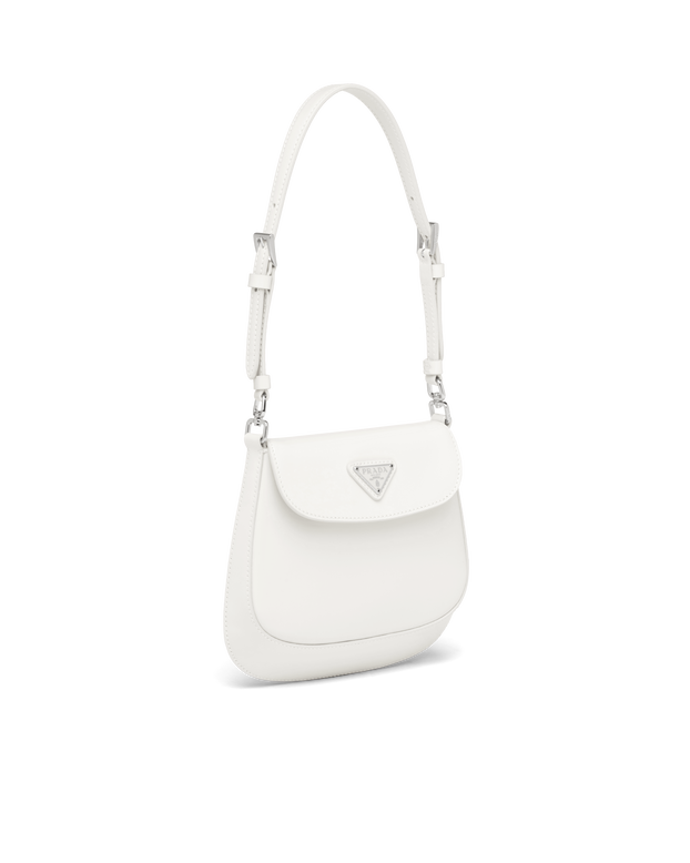 Prada Cleo Flap Bag White Small