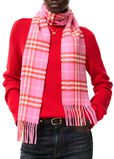 Narrow Check Cashmere Scarf, , hi-res