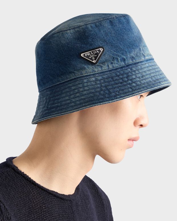 Denim bucket hat, , hi-res