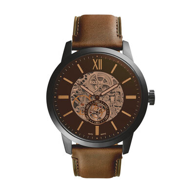 Townsman Man Brown Leather Black 48 A3