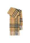 Check Alpaca Wool Blend Bouclé Scarf