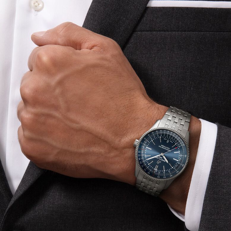 Navitimer Automatic 41 Stainless Steel Watch, , hi-res