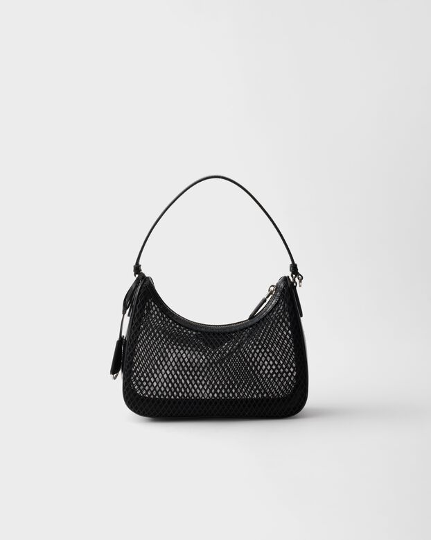 Prada Re-Edition 2005 mesh and brushed leather bag, , hi-res