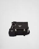 Re-Nylon and Saffiano leather shoulder bag, , hi-res