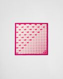 Printed silk twill scarf 55x55, , hi-res