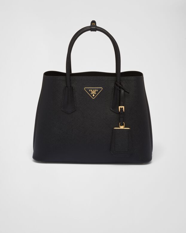 Small Saffiano Leather Double Prada Bag, , hi-res