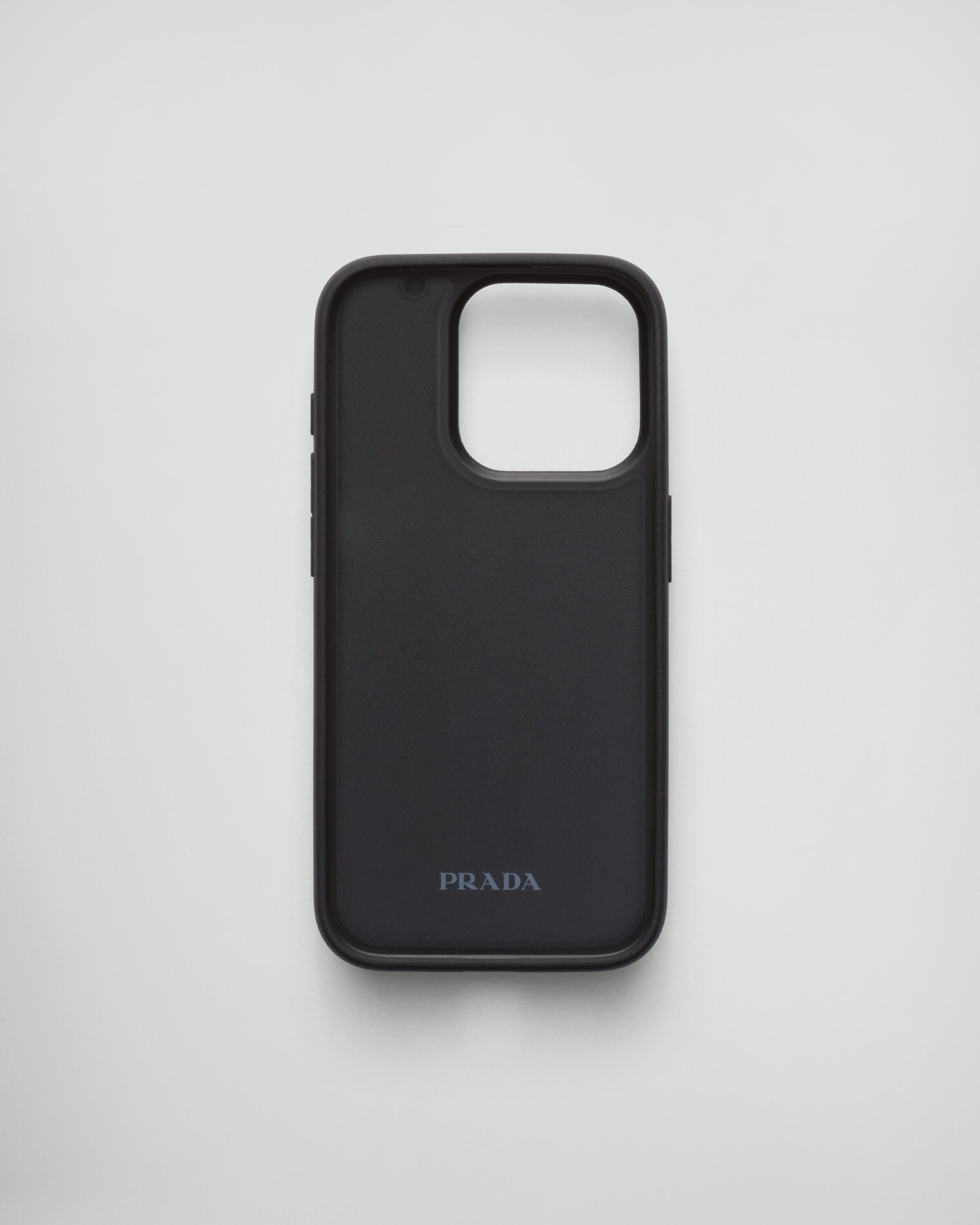 PRADA ブラックレザー iPhone15promaxケース Prada Saffiano leather cover for iPhone 15 Pro Accessories