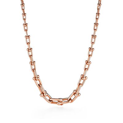 Tiffany City HardWear graduated link necklace in 18k rose gold