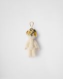 Teddy bag charm with metal ring, , hi-res