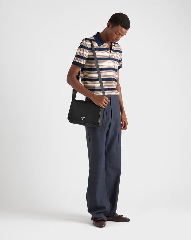Leather shoulder bag, , hi-res