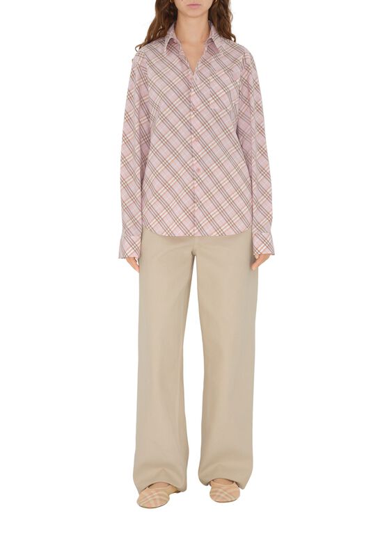 Check Cotton Shirt, , hi-res