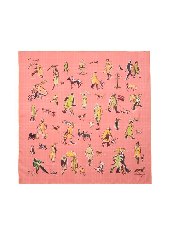 Paws on Parade Silk Scarf, , hi-res