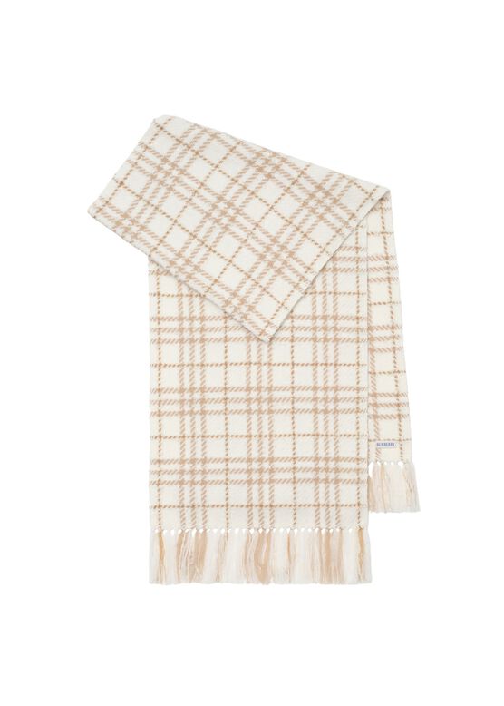 Embellished Check Boucl&eacute; Scarf, , hi-res