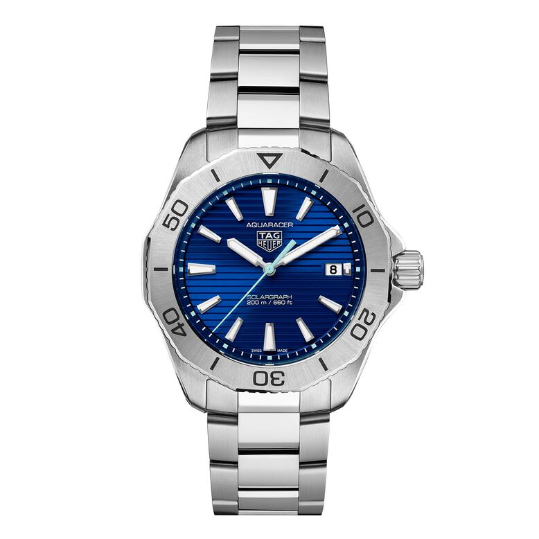 Aquaracer Professional 200 Solargraph 40mm Mens Watch Blue, , hi-res
