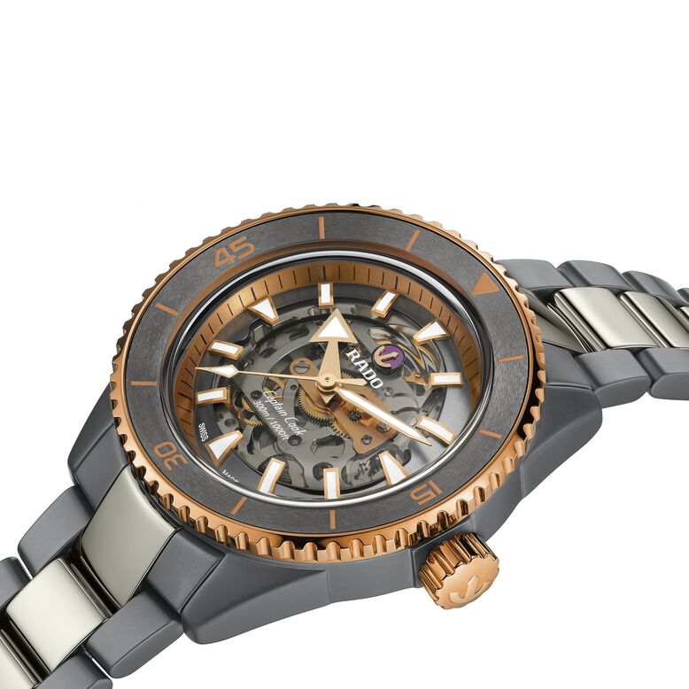 Captain Cook High-Tech Ceramic Skeleton 43mm Mens Watch, , hi-res