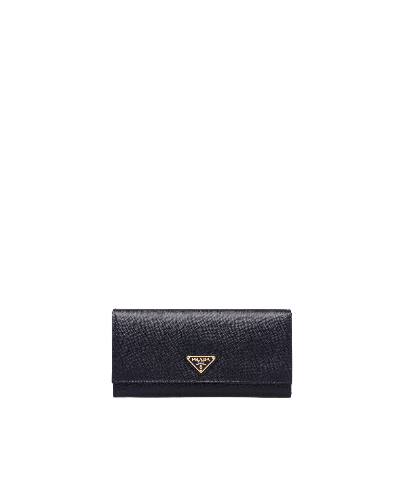 Large saffiano leather wallet prada hot sale