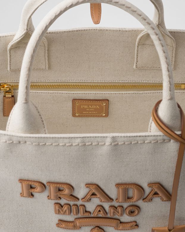 Linen blend tote bag, , hi-res