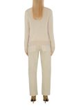 Check Label Wool Cardigan, , hi-res