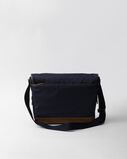 Large Re-Nylon and leather shoulder bag, , hi-res