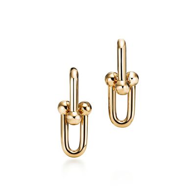 Tiffany City HardWear link earrings in 18k gold, small