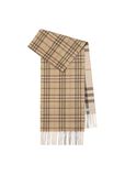 Reversible Contrast Check Cashmere Scarf, , hi-res