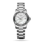 Hydroconquest 32mm Ladies Watch Mother Of Pearl Silver Exclusive to The Watches Of Switzerland Group