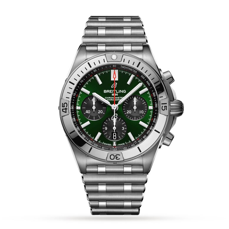 Chronomat B01 42 Stainless Steel - Green Watch, , hi-res
