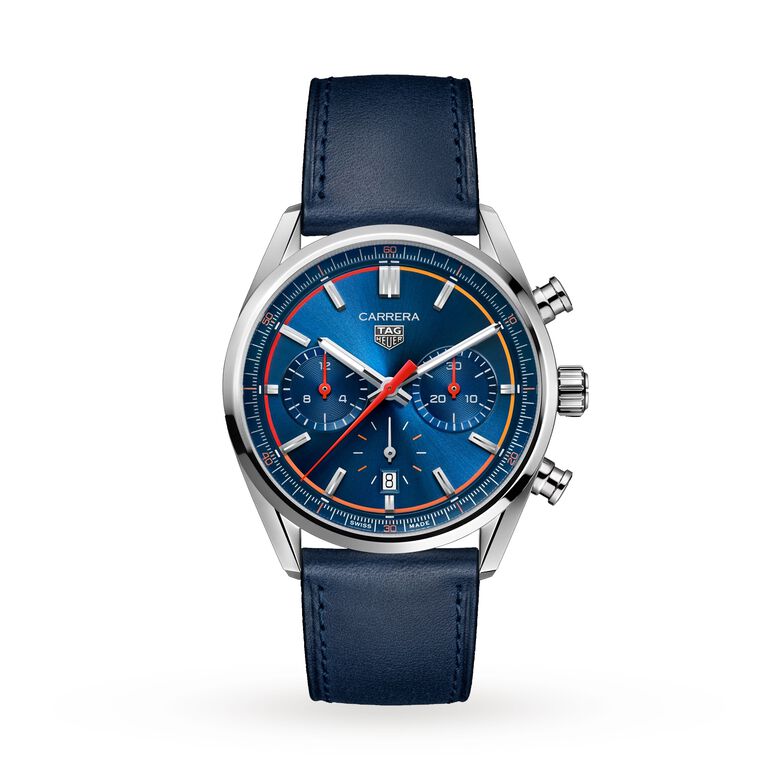 Carrera Chronograph 42mm Mens Watch Blue, , hi-res
