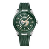 Seamaster Aqua Terra 150m Co Axial Master Chronometer GMT Worldtimer 43mm Mens Watch Green Rubber, , hi-res