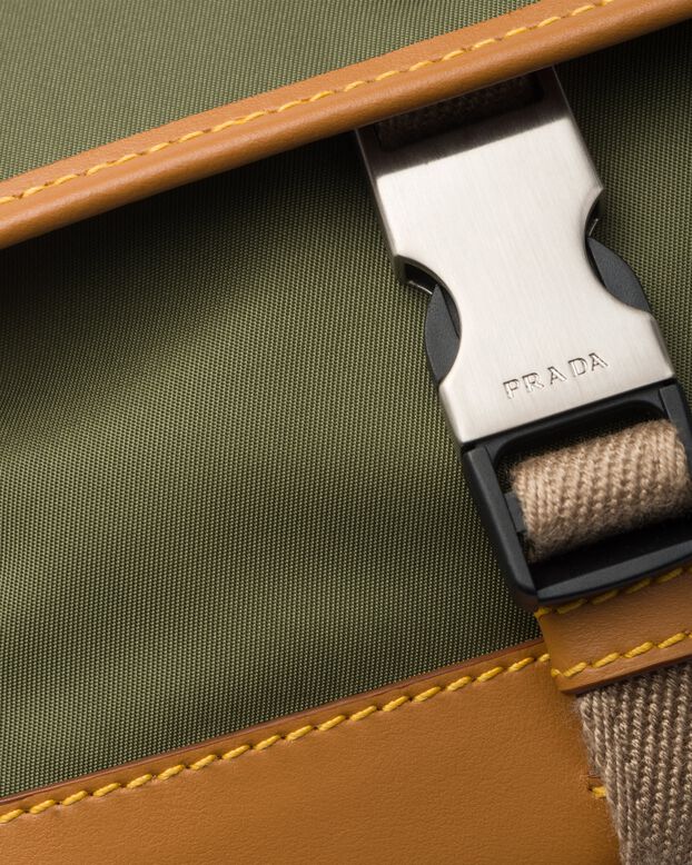 Re-Nylon and leather smartphone case, , hi-res