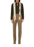 Skinny Reversible Check Silk Scarf, , hi-res