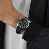Pilot Performance Chronograph 41mm AMG Mens Watch Black Rubber, , hi-res