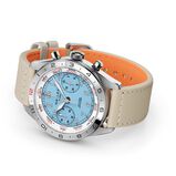 Flying Officer Chronograph Automatic 40mm Unisex Watch Sky Blue Dial Fabric, , hi-res
