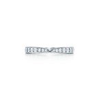 Tiffany Harmony® Band Ring in Platinum with Diamonds, 1.8 mm - Size 6